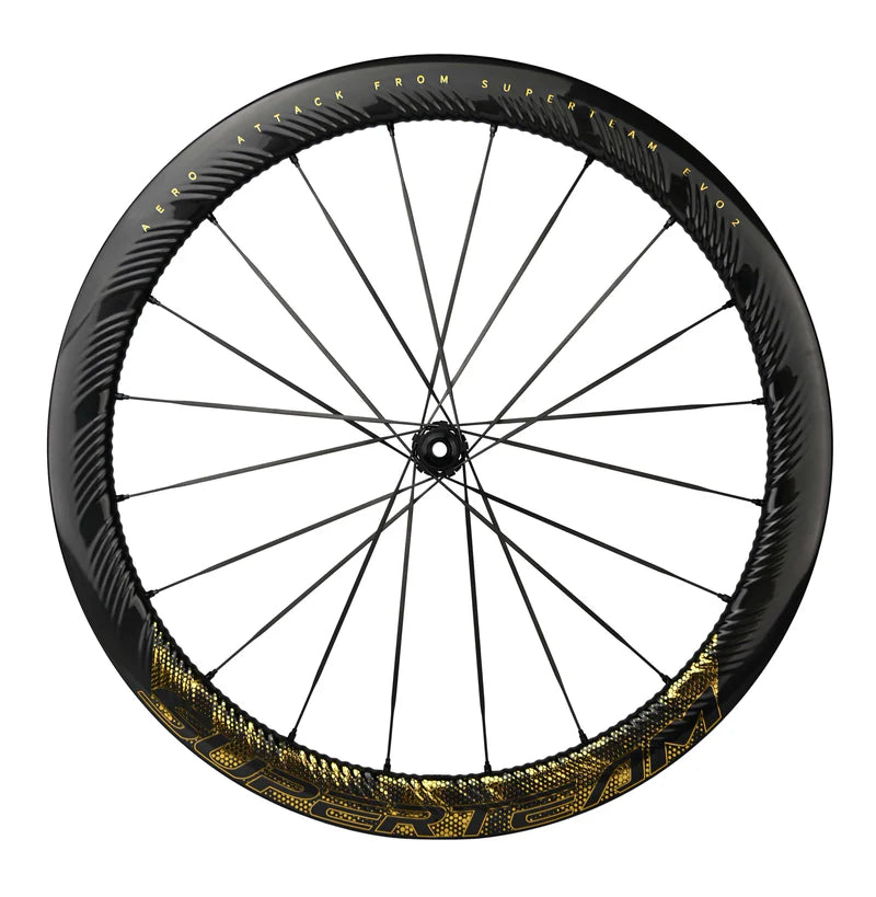 Superteam S-ALL Carbon EVO Ⅱ D30-50 DISC Brake Gold Decals公路輪