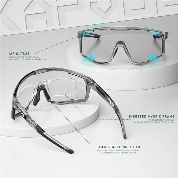 Kapvoe X180 Photochromic Sunglasses 感光騎行變色眼鏡