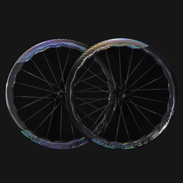 Superteam S-ALL Carbon D28-50 Shine Decals碳纖維公路車輪組(Disc)