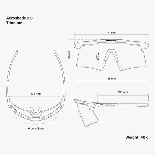 Scicon Aeroshade 2.0 Titanium 運動太陽眼鏡 World/European Edition