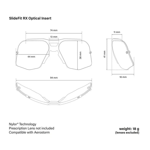 Scicon SlideFit™ RX Optical Insert 近視鏡片內掛架（適用於 Aerostorm）