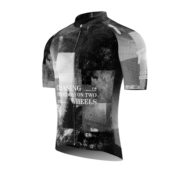 Souke Sports Chasing Freedom Jersey CS1172-BLACK騎行服/車衣