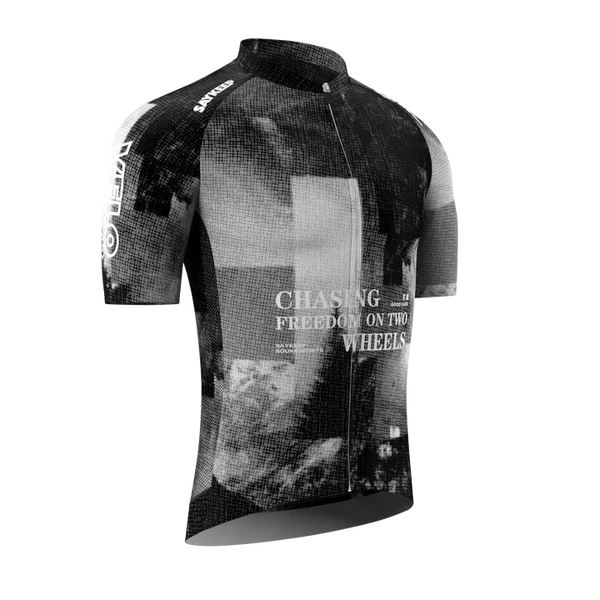 Souke Sports Chasing Freedom Jersey CS1172-BLACK騎行服/車衣