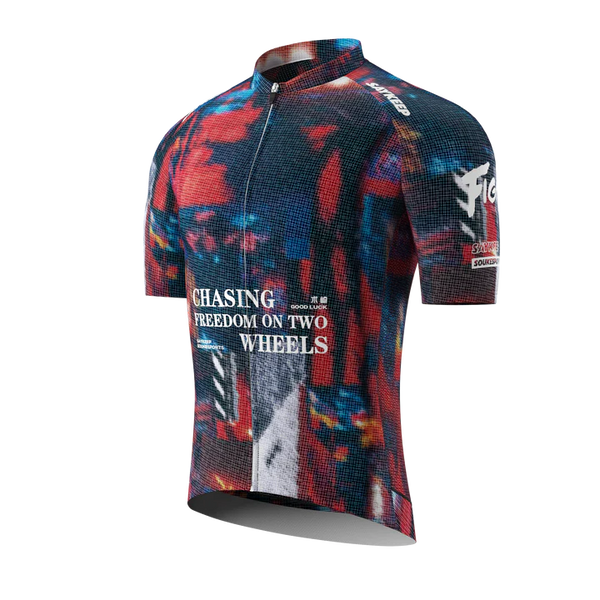 Souke Sports Chasing Freedom Jersey CS1172-Red騎行服/車衣