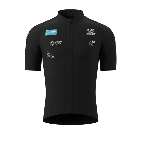 Souke Sports Speed & Passion Unisex Cycling Jersey CS1176 Black騎行服/車衣