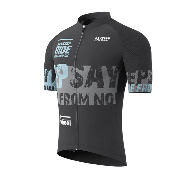Souke Sports Ride From Now On" Unisex Short Cycling Jersey CS1178-Grey騎行服/車衣
