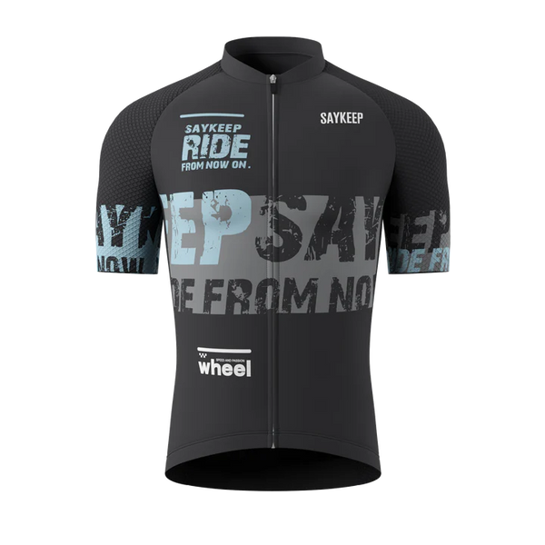 Souke Sports Ride From Now On" Unisex Short Cycling Jersey CS1178-Grey騎行服/車衣