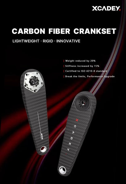XCADEY  碳纖盤爪式功率計曲柄組【不同規格】