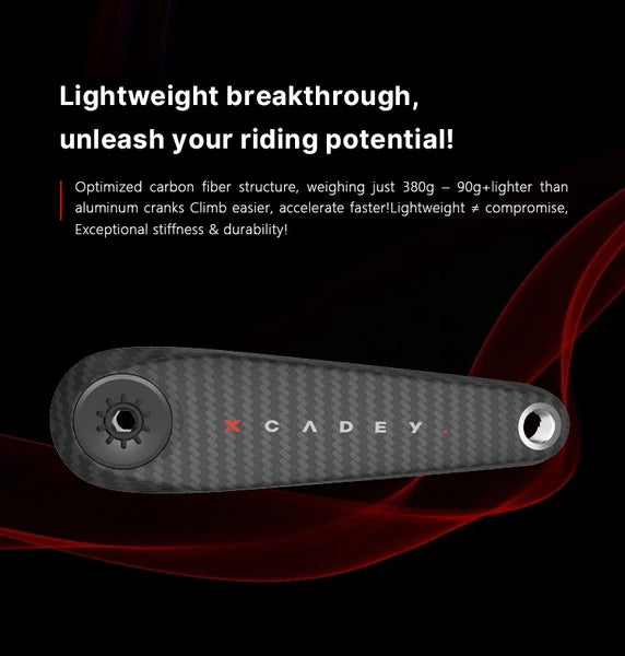 XCADEY  碳纖盤爪式功率計曲柄組【不同規格】