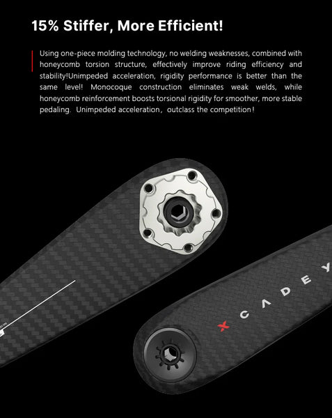 XCADEY  碳纖盤爪式功率計曲柄組【不同規格】