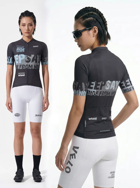 Souke Sports Ride From Now On" Unisex Short Cycling Jersey CS1178-Grey騎行服/車衣