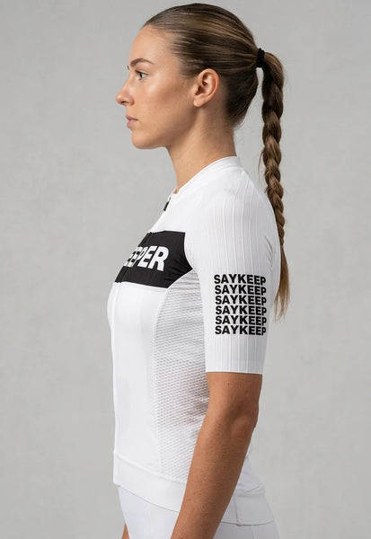 Souke Sports "Rounder" Unisex Cycling Jersey CS1182 White騎行服/車衣