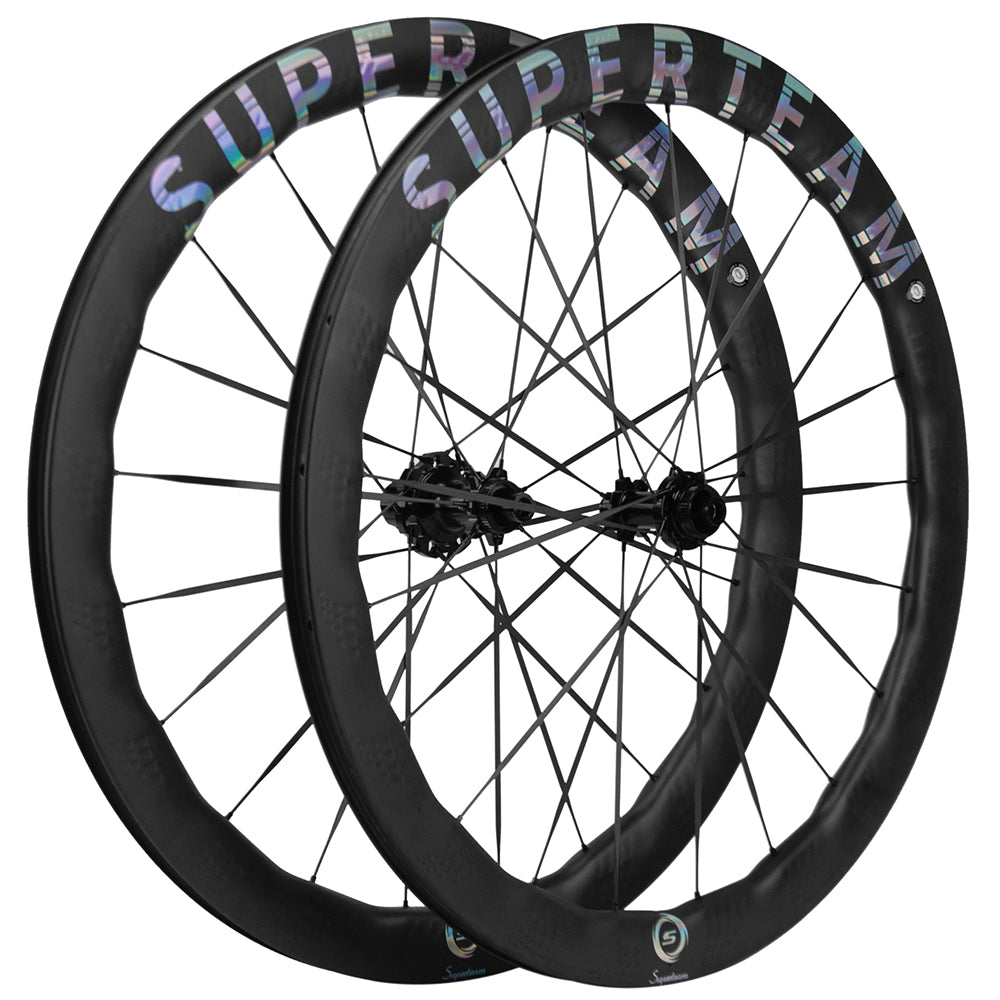 Superteam S-ALL CARBON 碳纖維公路車輪組(C25-50 RIM)【兩款顏色