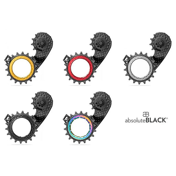 AbsoluteBlack HOLLOWcage® OSPW碳纖維超大後導輪組 【SRAM ETAP AXS】